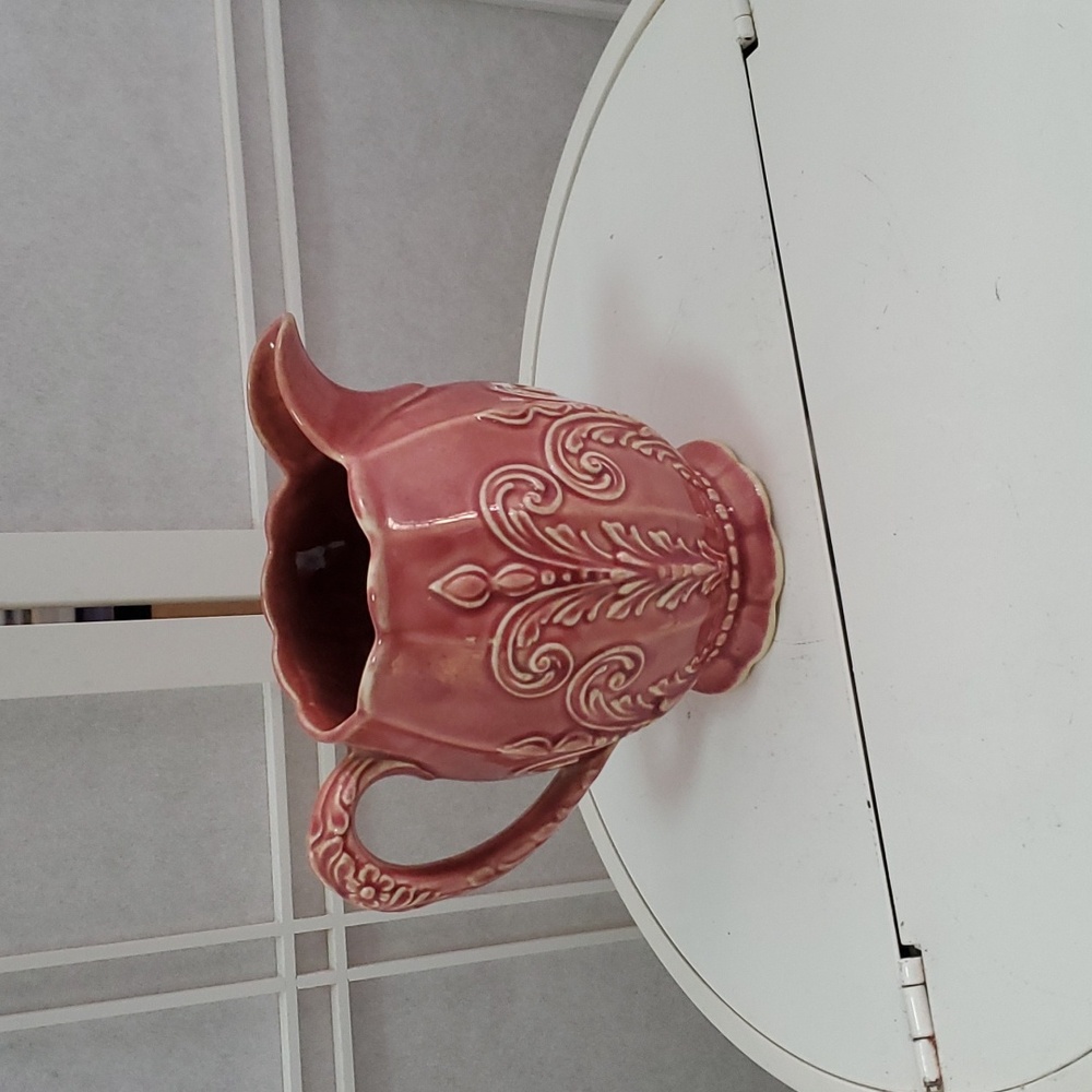 Antique Blue Ridge Pottery Rose Grace Pitcher